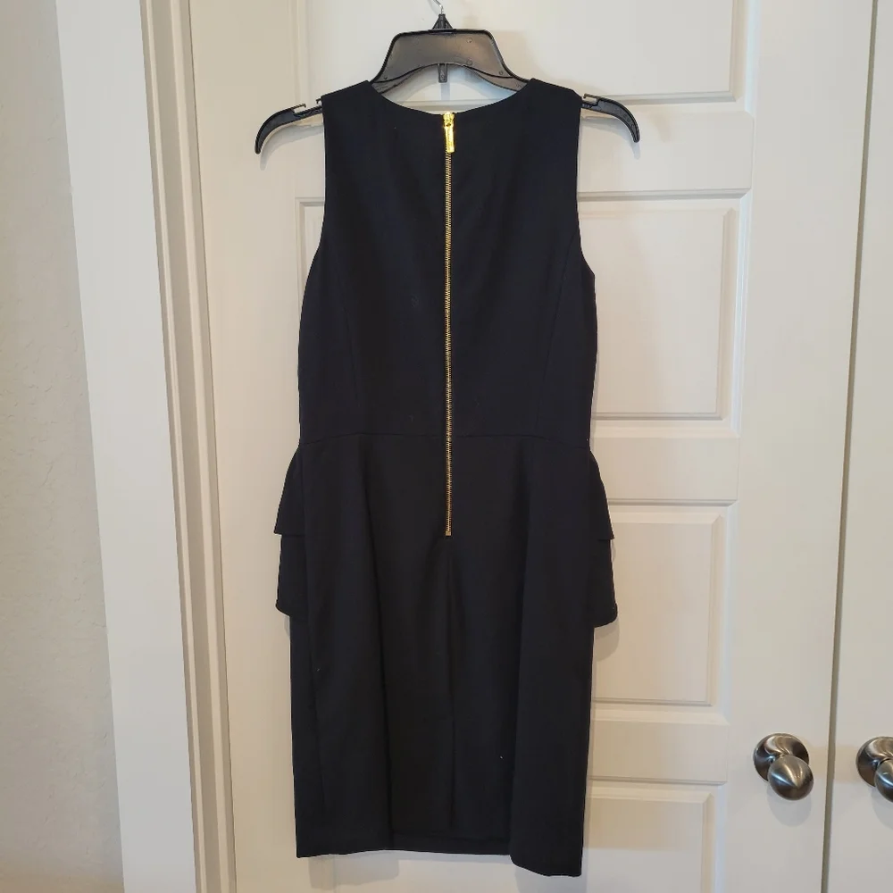 Michael Kors Jersey Peplum Dress in Black Size 4
